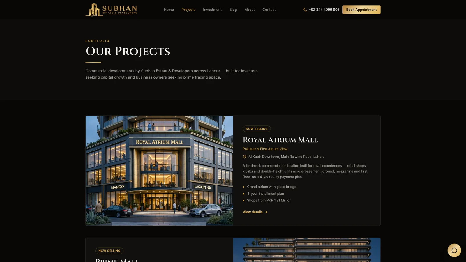 Subhan Developers Projects screenshot