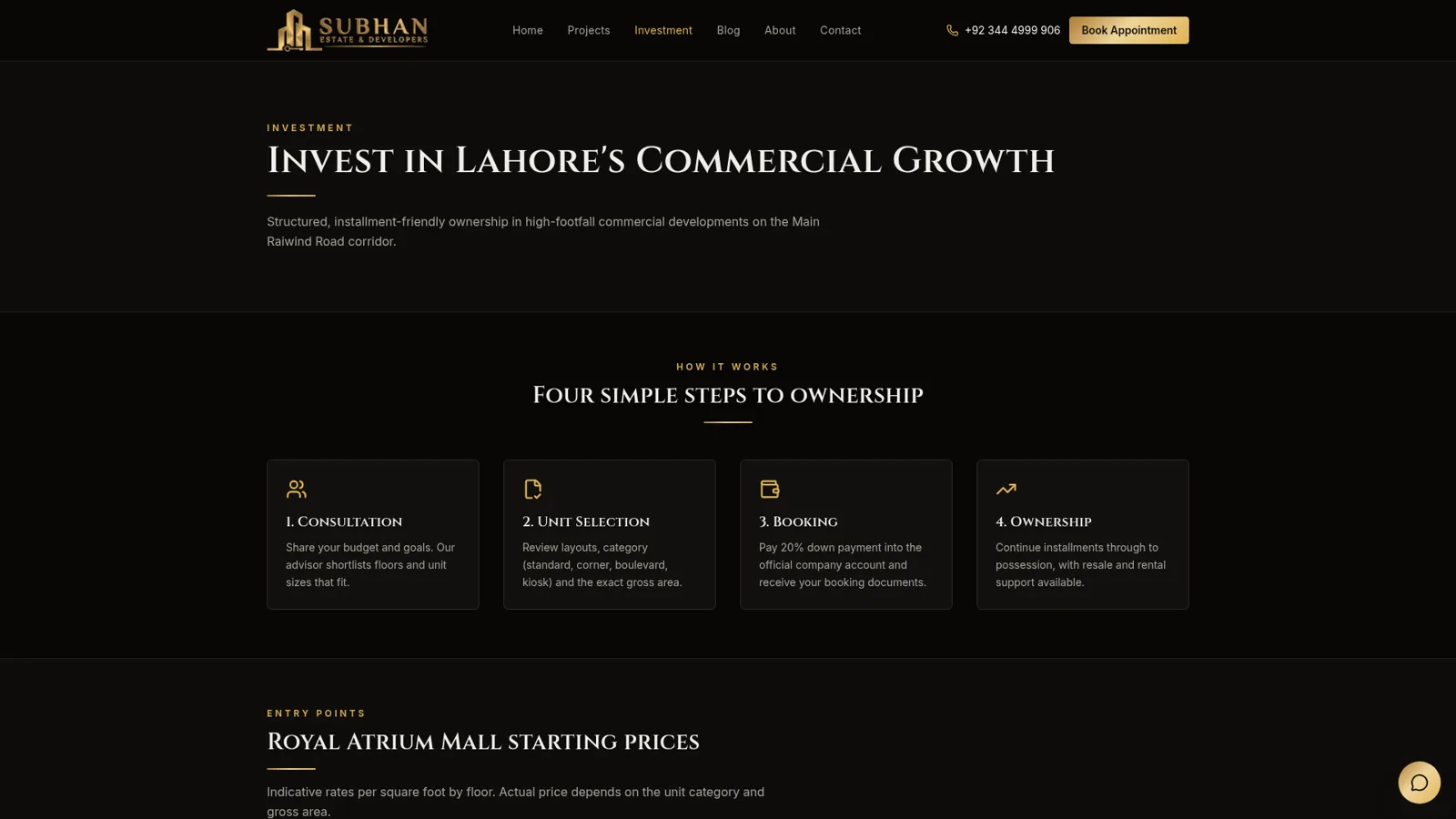 Subhan Developers Investment screenshot